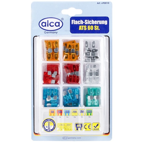 Set Sigurante Fuzibile Alca 5A-30 Set 60 Buc 690010